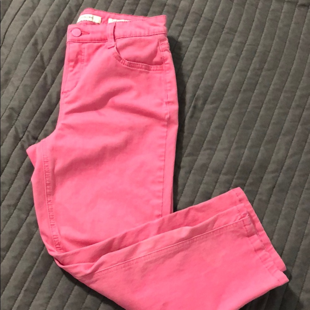 Jones NY pink jean capris
